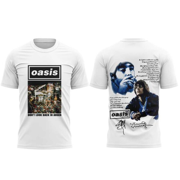 . Oasis: Don’t Look Back in Anger 30th Signature Limited Shirt V3