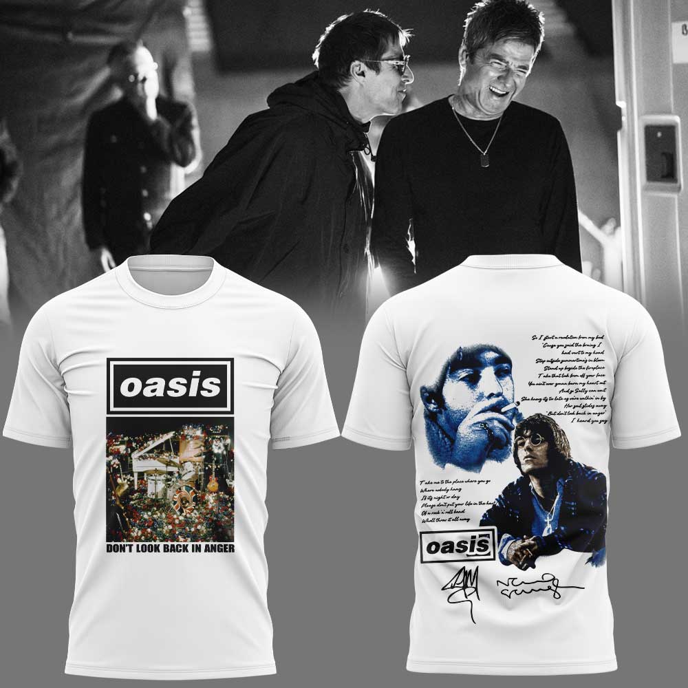 . Oasis: Don’t Look Back in Anger 30th Signature Limited Shirt V3