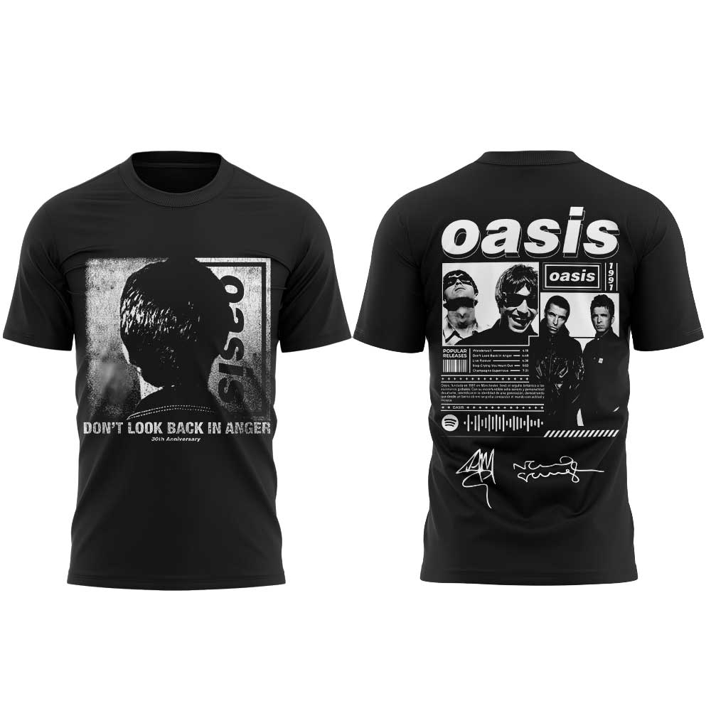 . Oasis: Don’t Look Back in Anger 30th Signature Limited Shirt