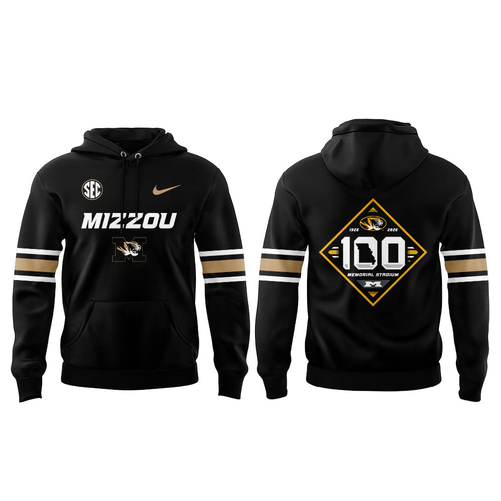 Mizzou Football Memorial Stadium 100th Anniversary edition Hoodie