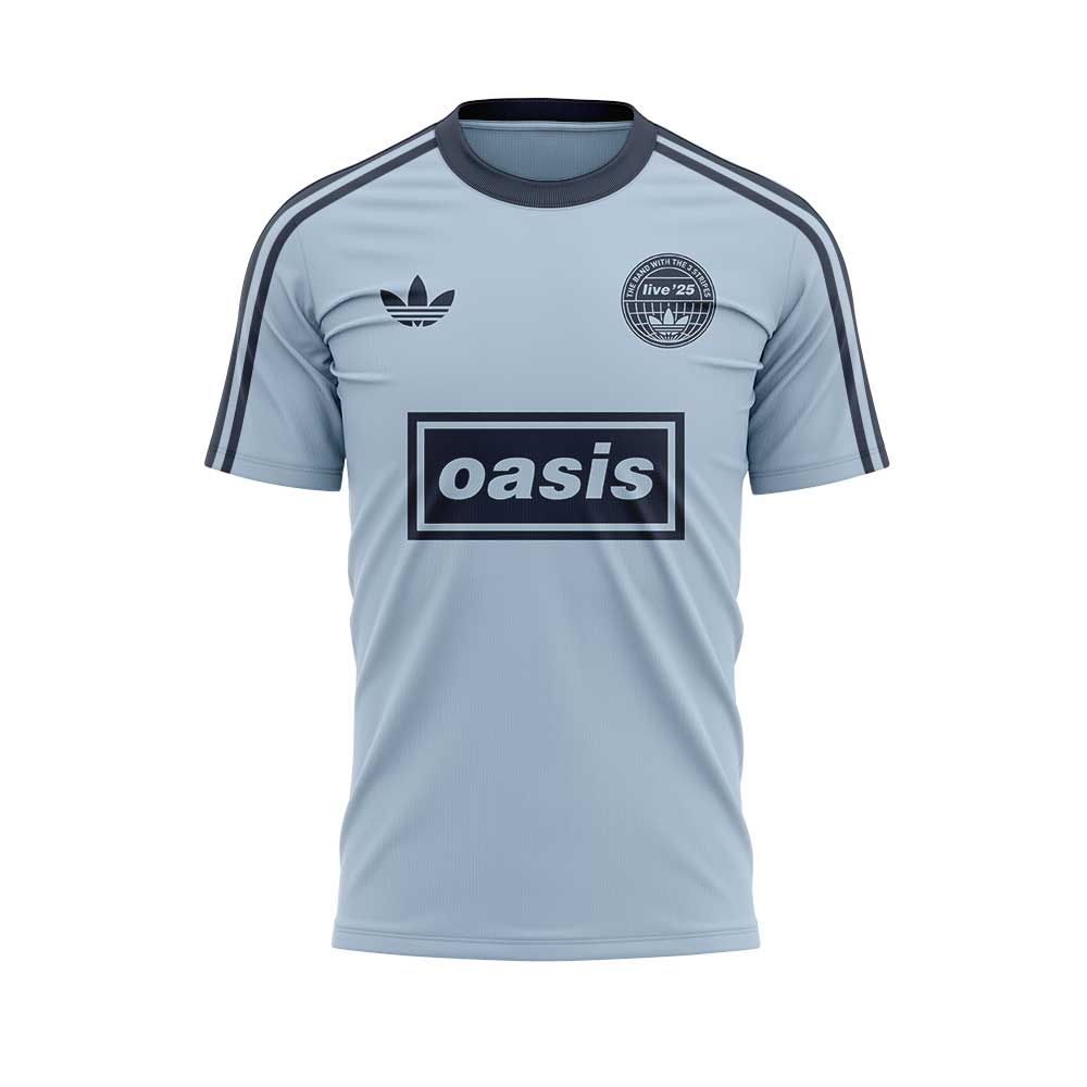 . Limited Edition Oasis “Live ’25” London Ocean Blue Oasis 25 Signature Shirt
