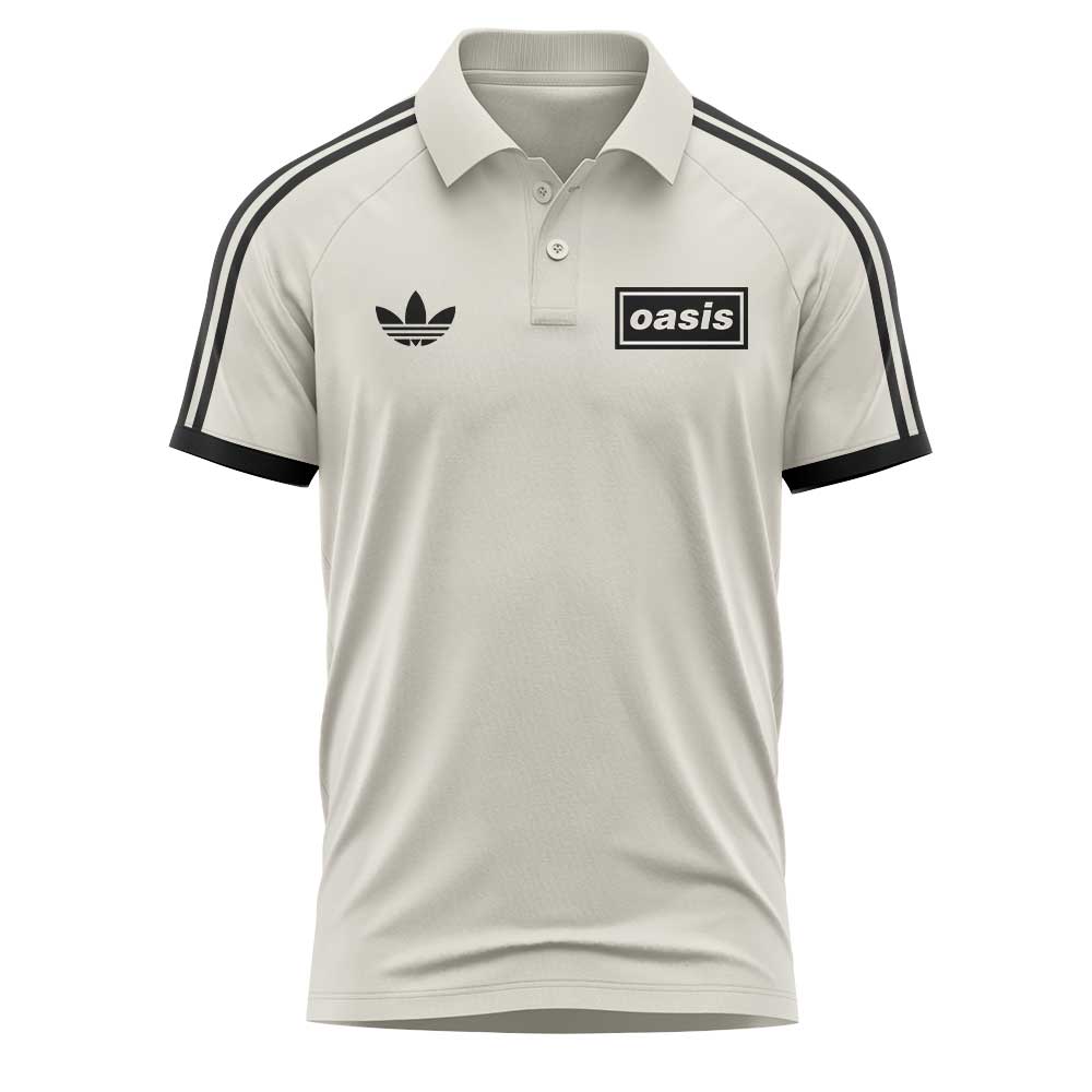 . Limited Edition Oasis “Live ’25” London Cream Signature Raglan Polo