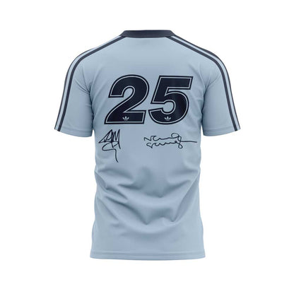 . Limited Edition Oasis “Live ’25” London Ocean Blue 25 Signature Shirt