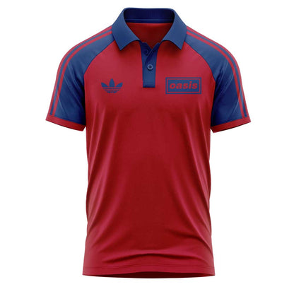 . Limited Edition Oasis “Live ’25” London Red 25 Signature Raglan Polo
