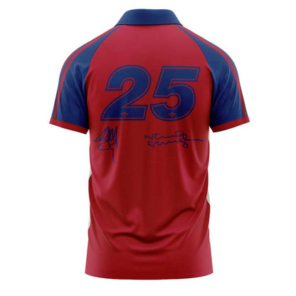 . Limited Edition Oasis “Live ’25” London Red 25 Signature Raglan Polo
