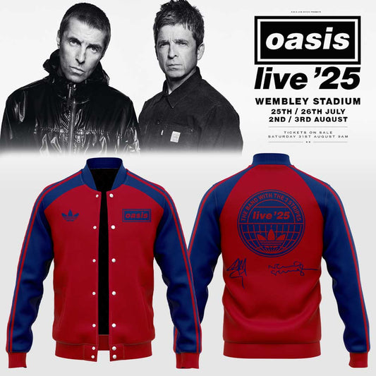 . Limited Edition Oasis “Live ’25” London Red Signature Jacket