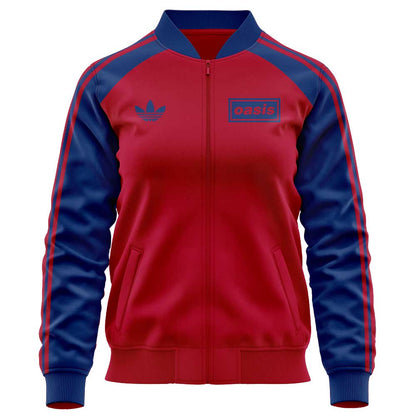 . Limited Edition Oasis “Live ’25” London Red Signature Zip Jacket