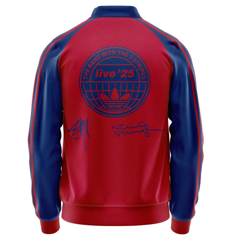 . Limited Edition Oasis “Live ’25” London Red Signature Zip Jacket