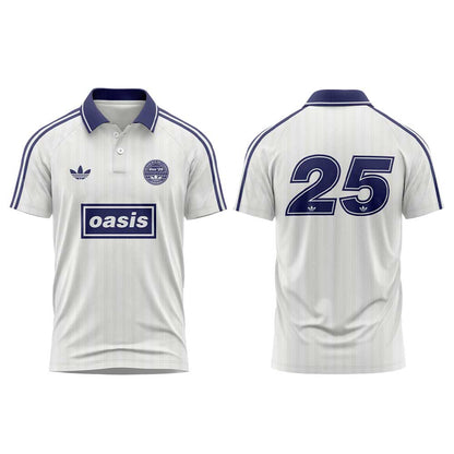 . OASIS LIVE ’25 DROP 2 White Raglan Polo