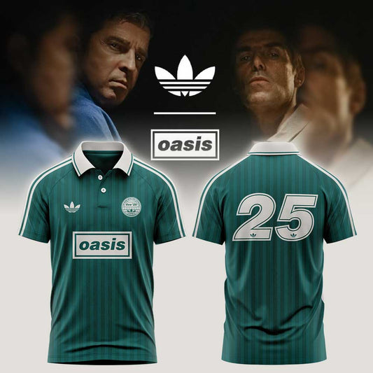 . OASIS LIVE ’25 DROP 2 Green Raglan Polo