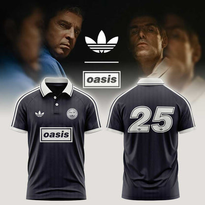 . OASIS LIVE ’25 DROP 2 Black Raglan Polo