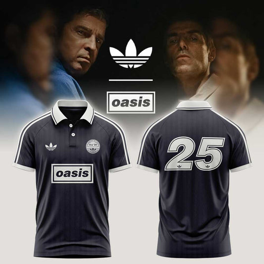 . OASIS LIVE ’25 DROP 2 Black Raglan Polo