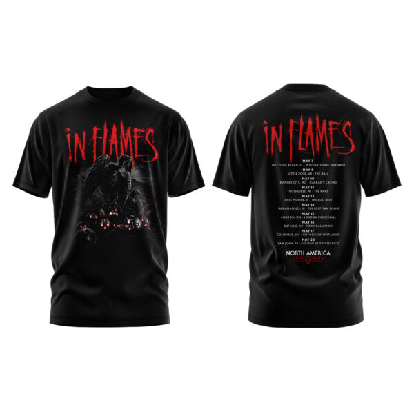 In Flames The Crown In The Grave Tour ’26 Tshirt