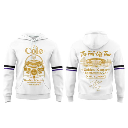 . J. Cole The Fall-Off Tour 2026 Golden 1 Center, Sacramento, CA, Sacramento Kings Hoodie