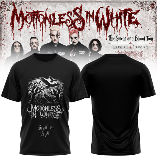 Motionless In White “The Sweat and Blood Tour 2026” Signature Limited Edition – Tshirt