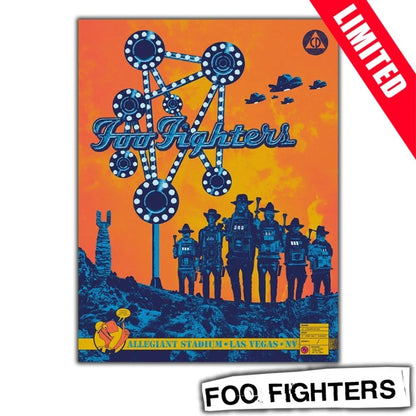 Foo Fighters Las Vegas Poster – Allegiant Stadium September 26, 2026 Limited Edition