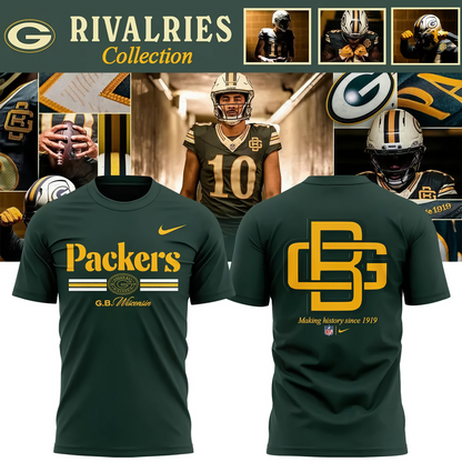 Green Bay Packers 2026 Rivalries Making History Since 1919 T-Shirt