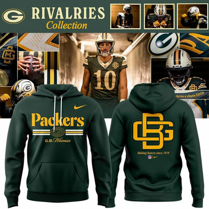 Green Bay Packers 2026 Rivalries Making History Since 1919 Hoodie
