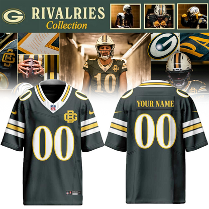 Green Bay Packers 2026 Rivalries Custom Football Jersey