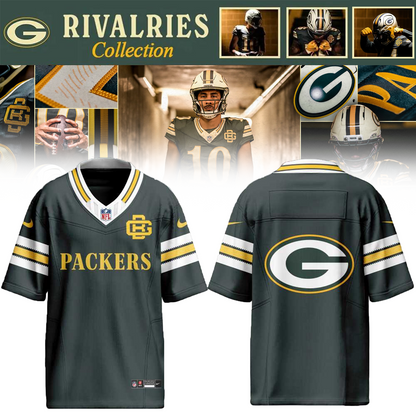 Green Bay Packers 2026 Rivalries Custom Football Jersey