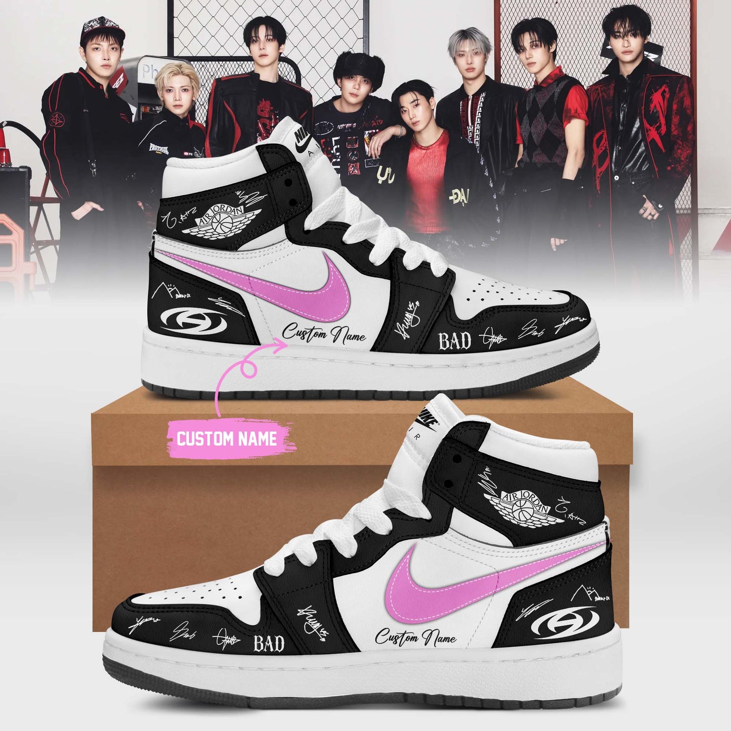ATEEZ BAD signed Shoes 25