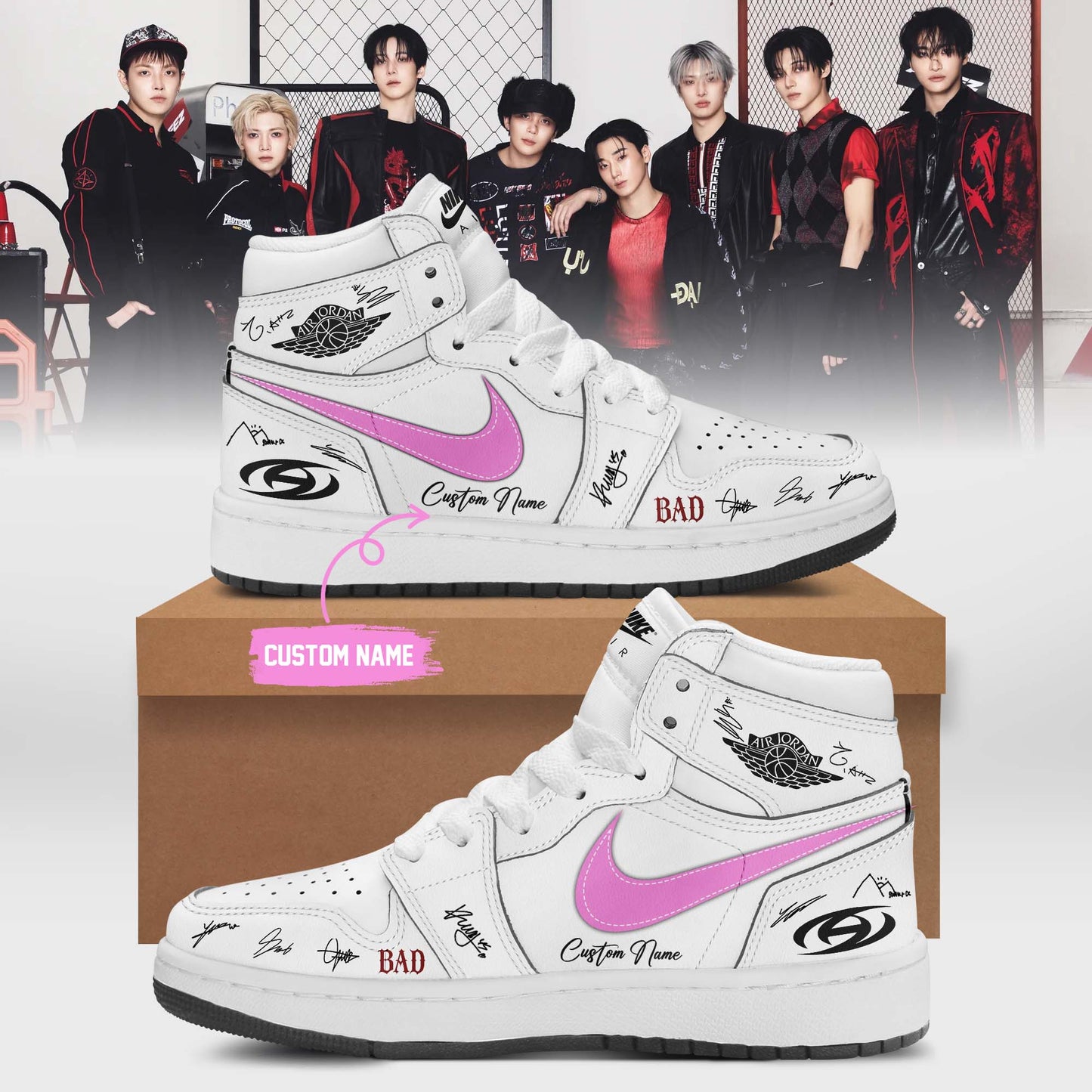 ATEEZ BAD signed Shoes 26