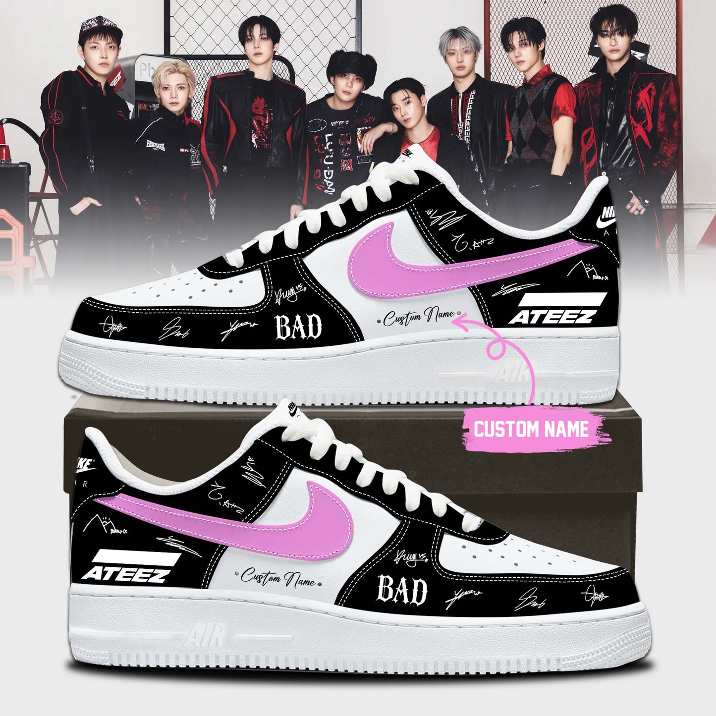 ATEEZ BAD signed Shoes 15