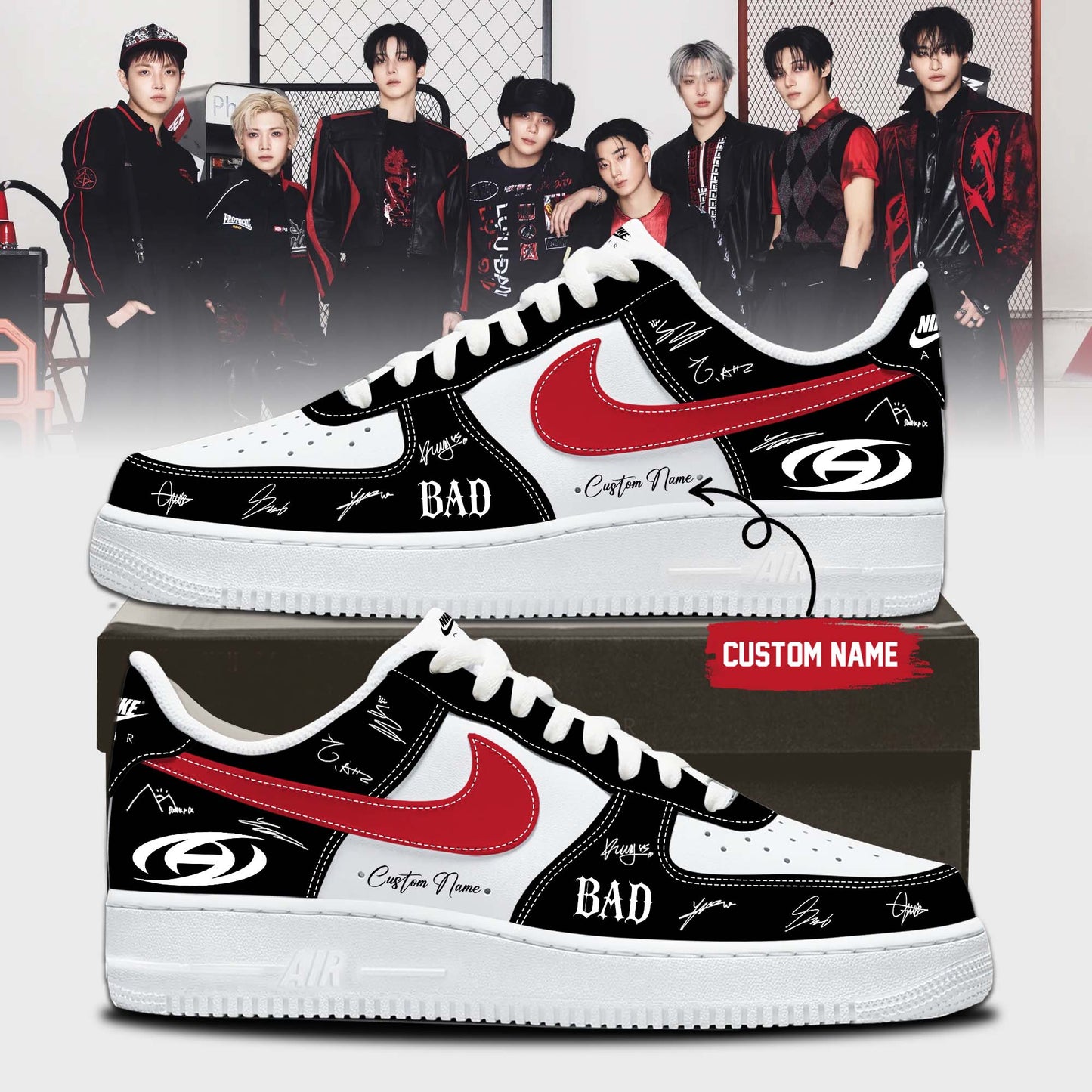 ATEEZ BAD signed Shoes 21