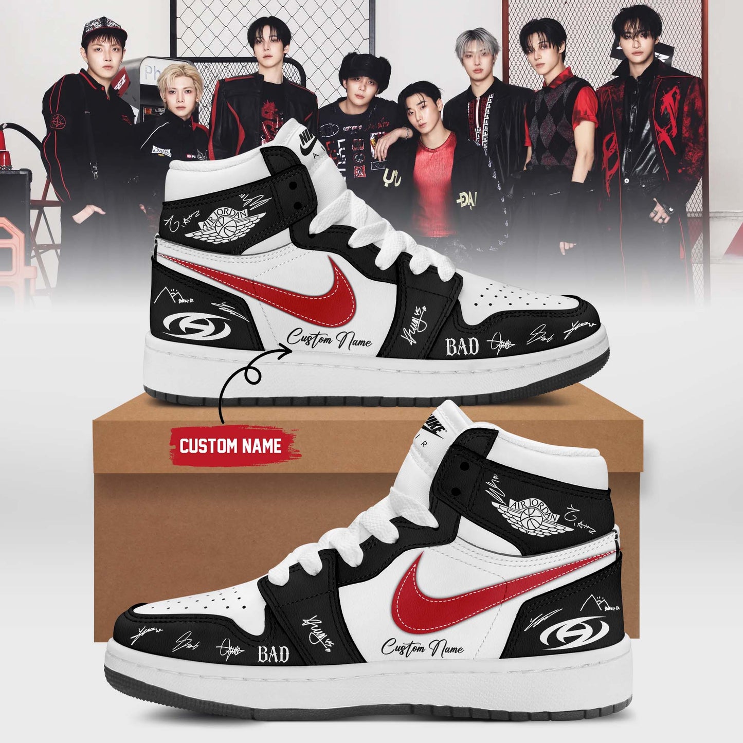 ATEEZ BAD signed Shoes 21