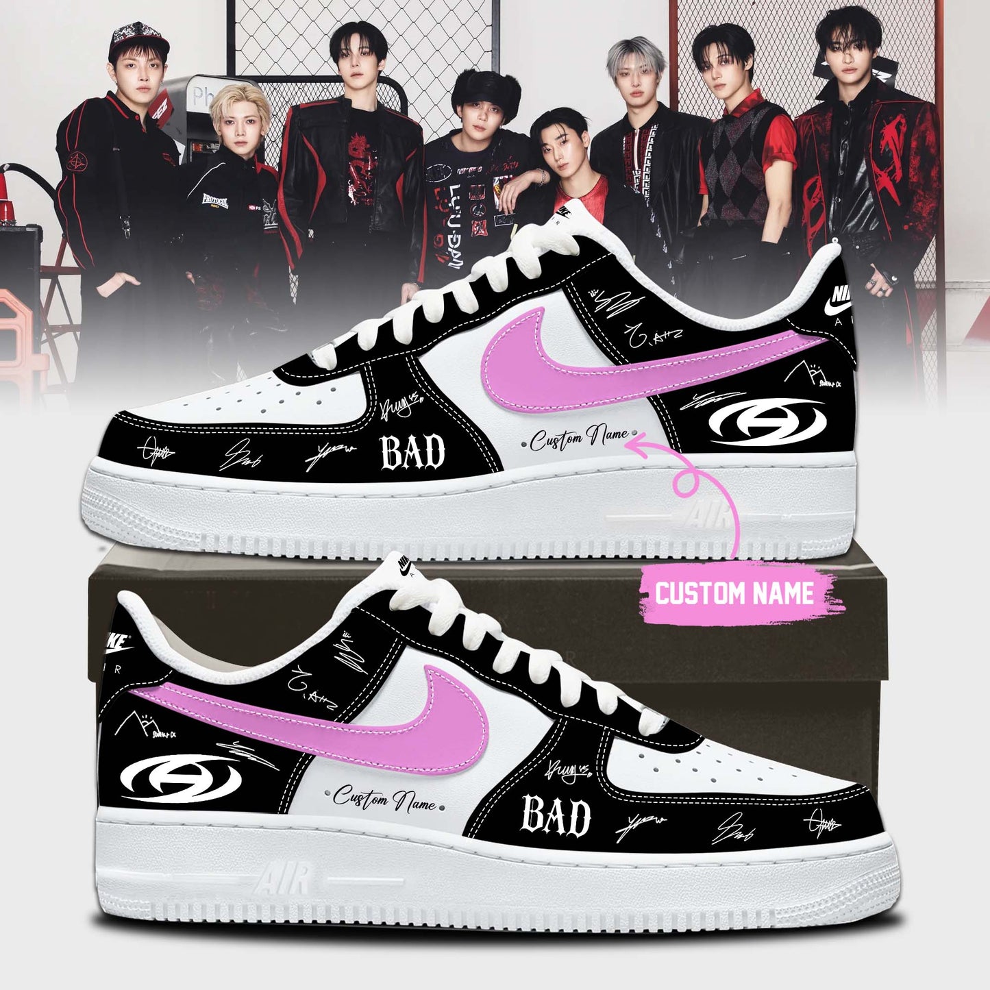 ATEEZ BAD signed Shoes 25