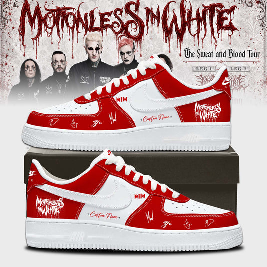 Motionless In White “The Sweat and Blood Tour 2026” Signature Limited Edition – Shoes 1