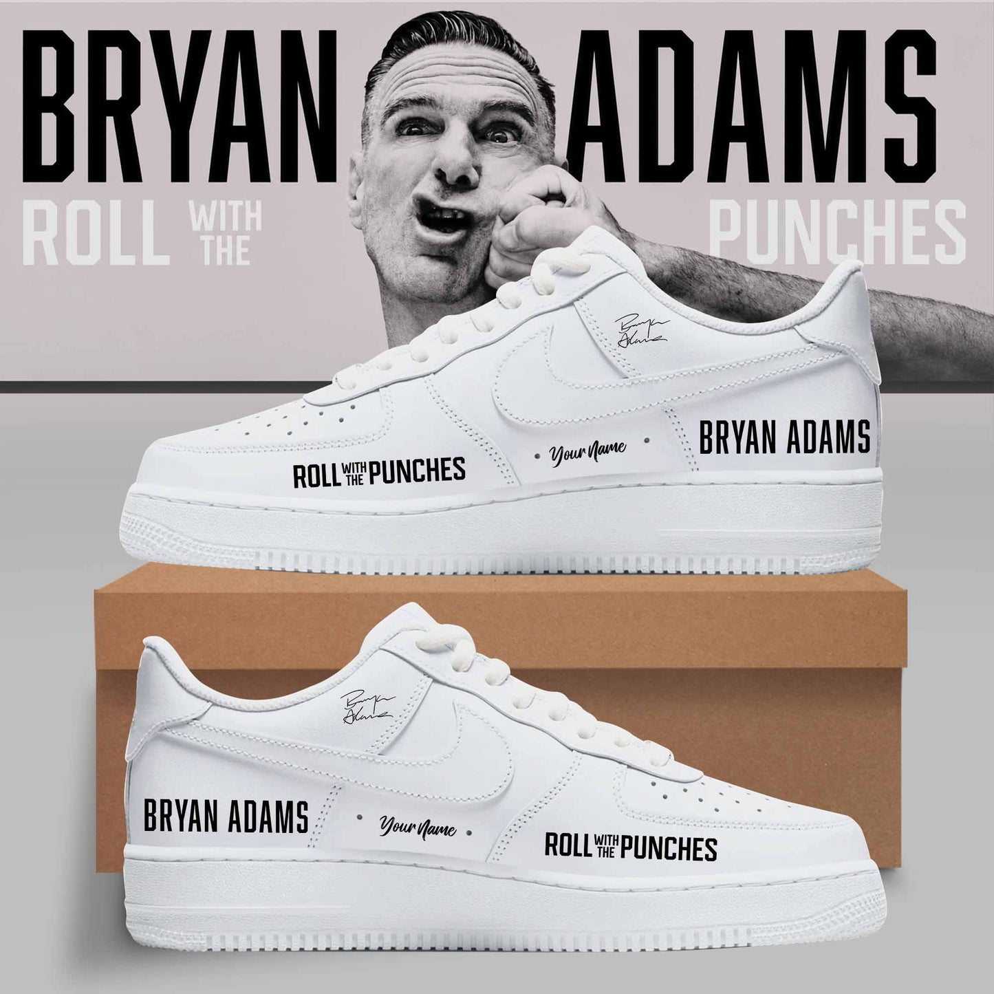 BRYAN ADAMS – ROLL WITH THE PUNCHES TOUR SHOES