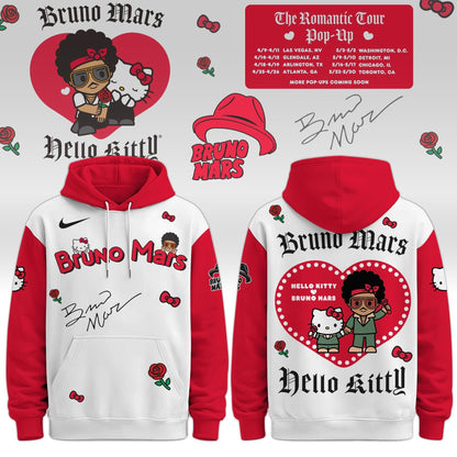 Bruno Mars x Hello Kitty "The Romantic Tour" Hoodie