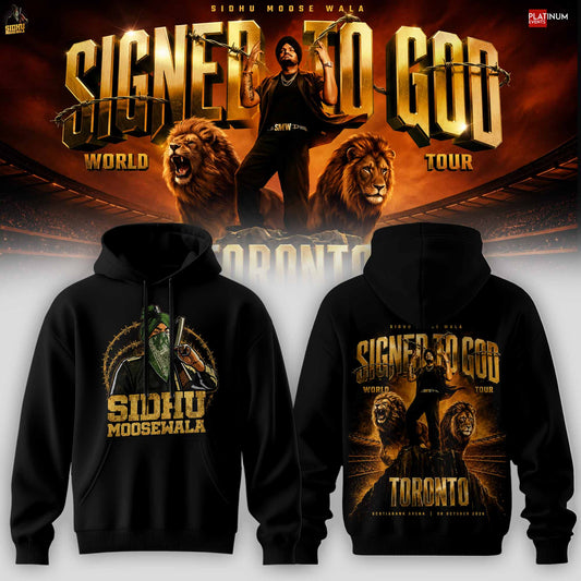 SIDHU MOOSE WALA SIGNED TO GOD TOUR HOODIE