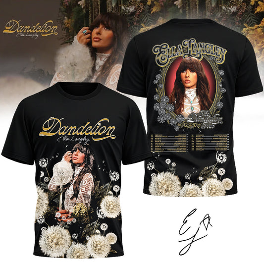 Limited Edition Ella Langley “The Dandelion Tour 2026” T-Shirts