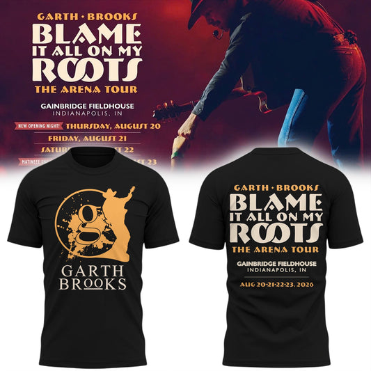 Limited Edition “Blame It All On My Roots – The Arena Tour” At Gainbridge Fieldhouse, Indianapolis, IN T-Shirts