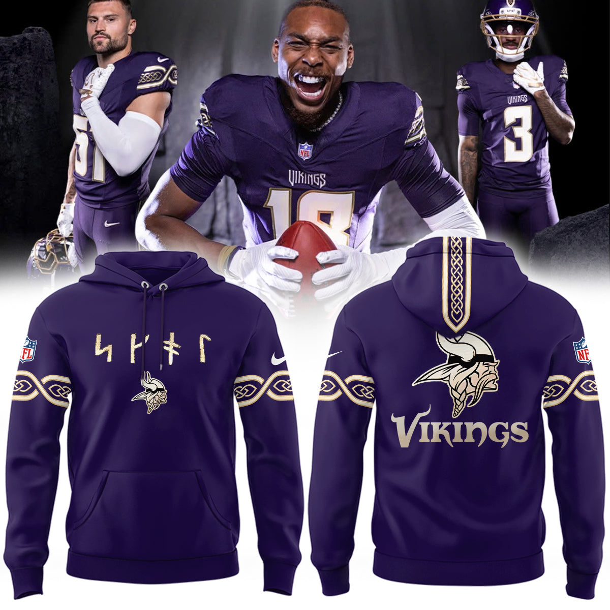 Special New Minnesota Vikings Rivalry Hoodie 2026