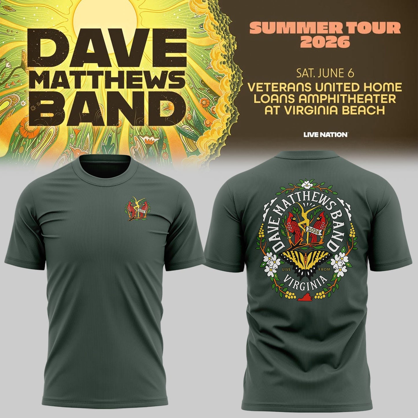 Limited Edition Summer Tour 2026 Virginia Beach Shirt