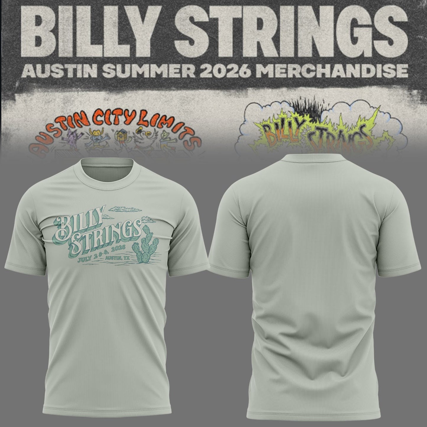 Limited Edition Billy Strings tour 2026 tshirt-KC07032615