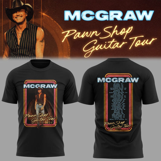 Limited Edition Pawn Shop Guitar Tour 2026 At Bethel, NY Shirt
