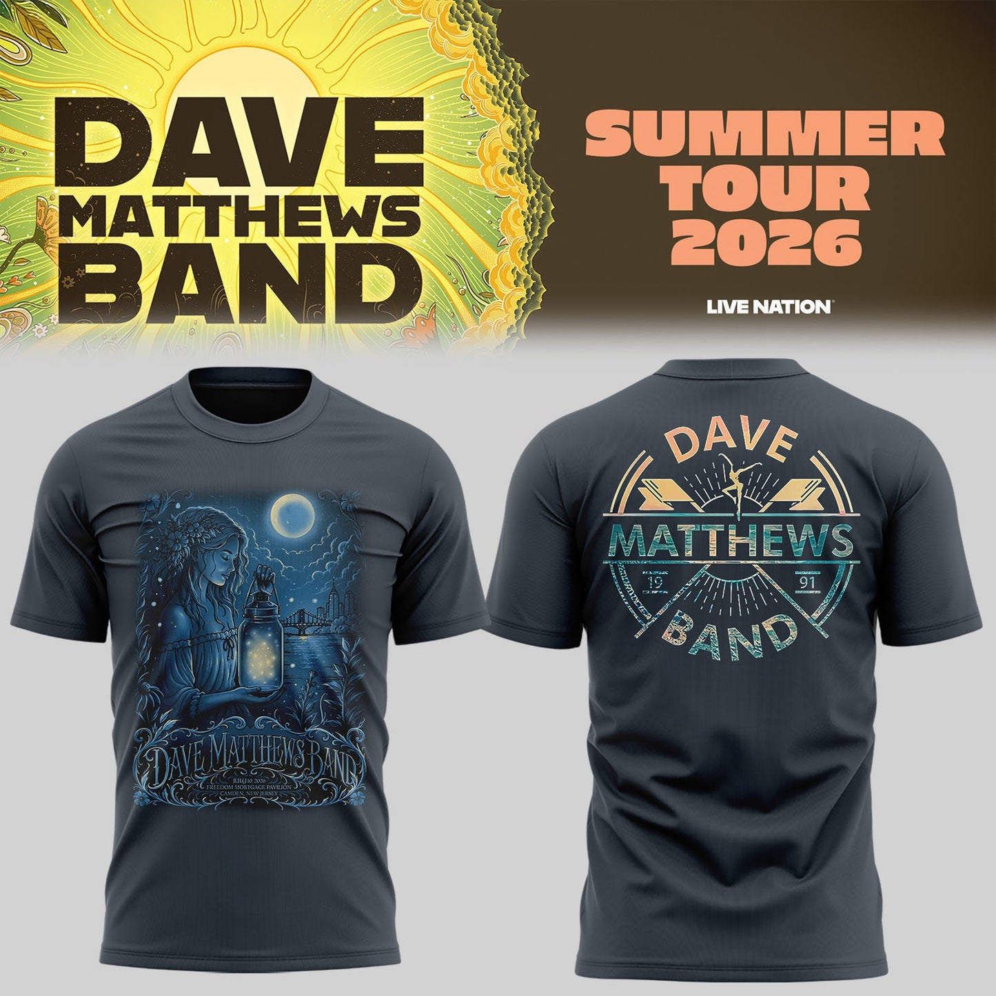Limited Edition DMB 2026 Tour in Camden 🎻🤠🌵 Shirt