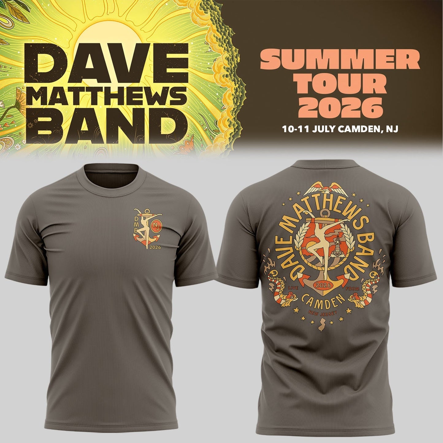 Limited Edition Summer Tour 2026 At Camden,NJ Shirt