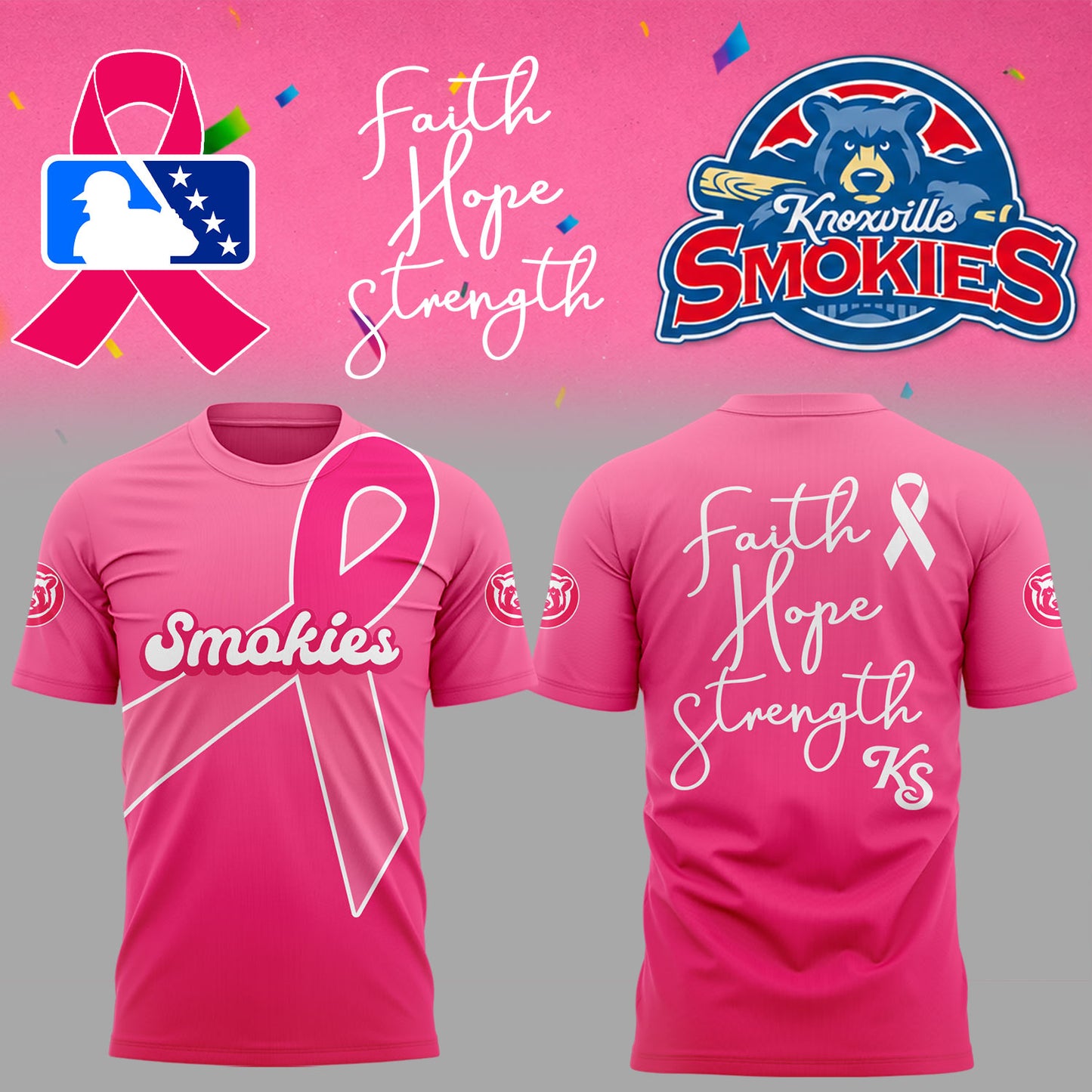 Limited Edition Smokies Fight Cancer ⚾🎀 Shirt