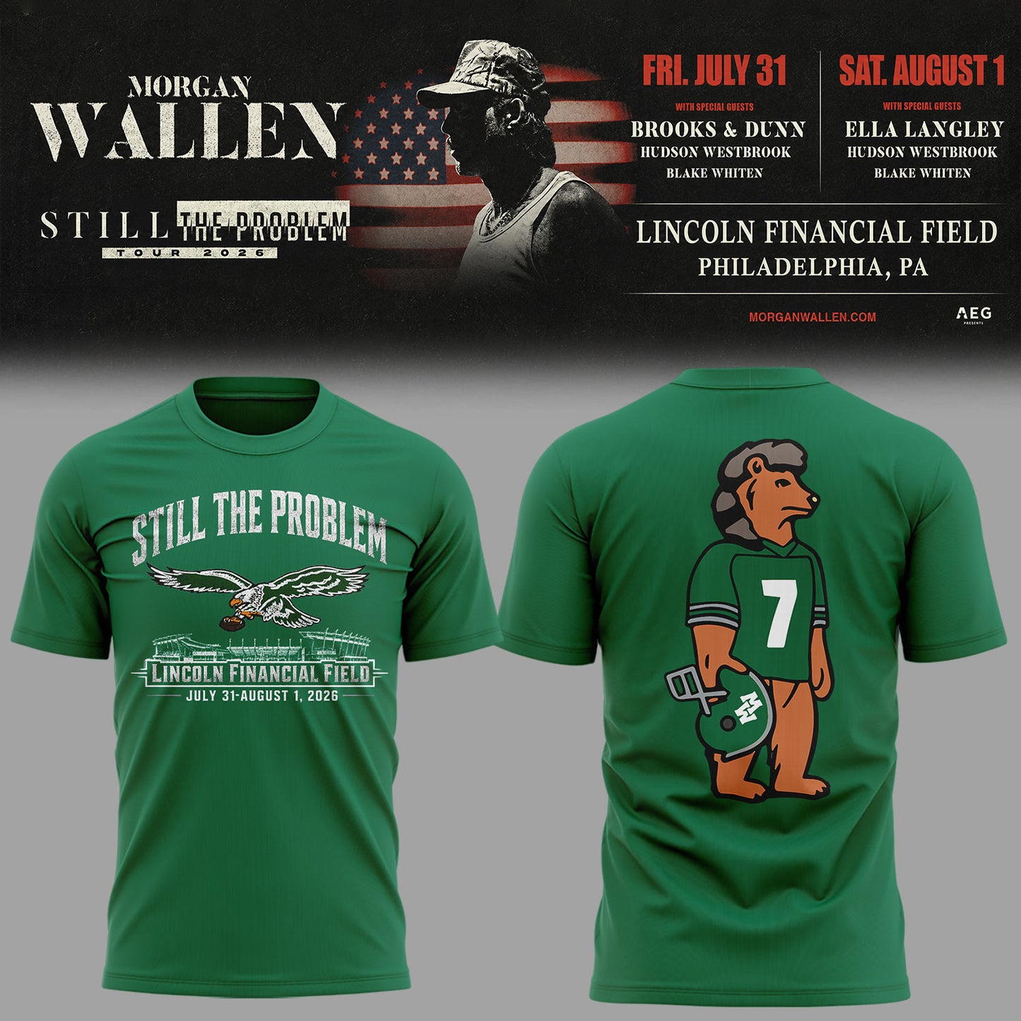 Limited Edition Still The Problem Tour 2026 At Lincoln Financial Field Shirt