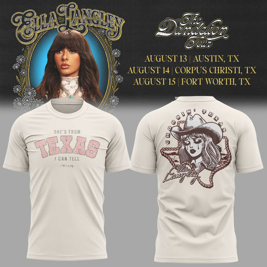 E.Langley “The Dandelion Tour” in Texas Shirt