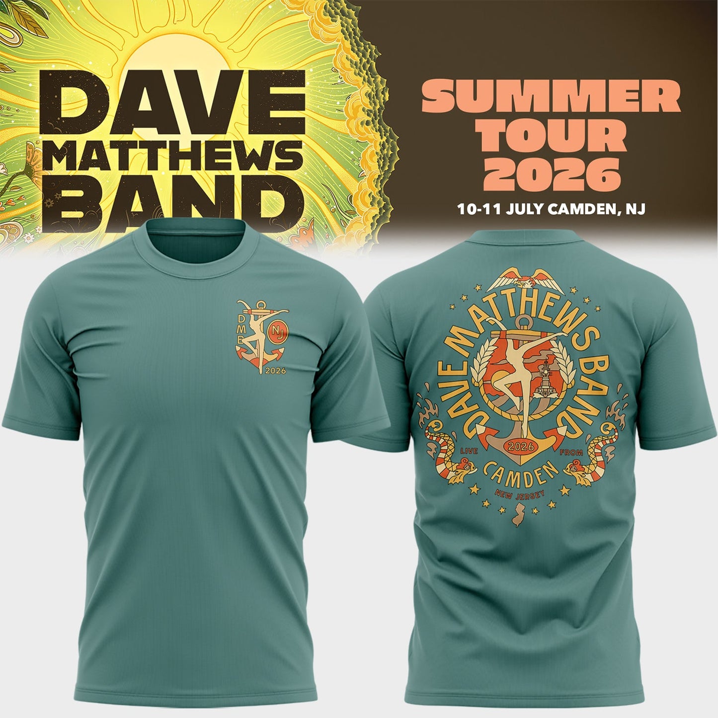 Limited Edition Summer Tour 2026 At Camden,NJ Shirt