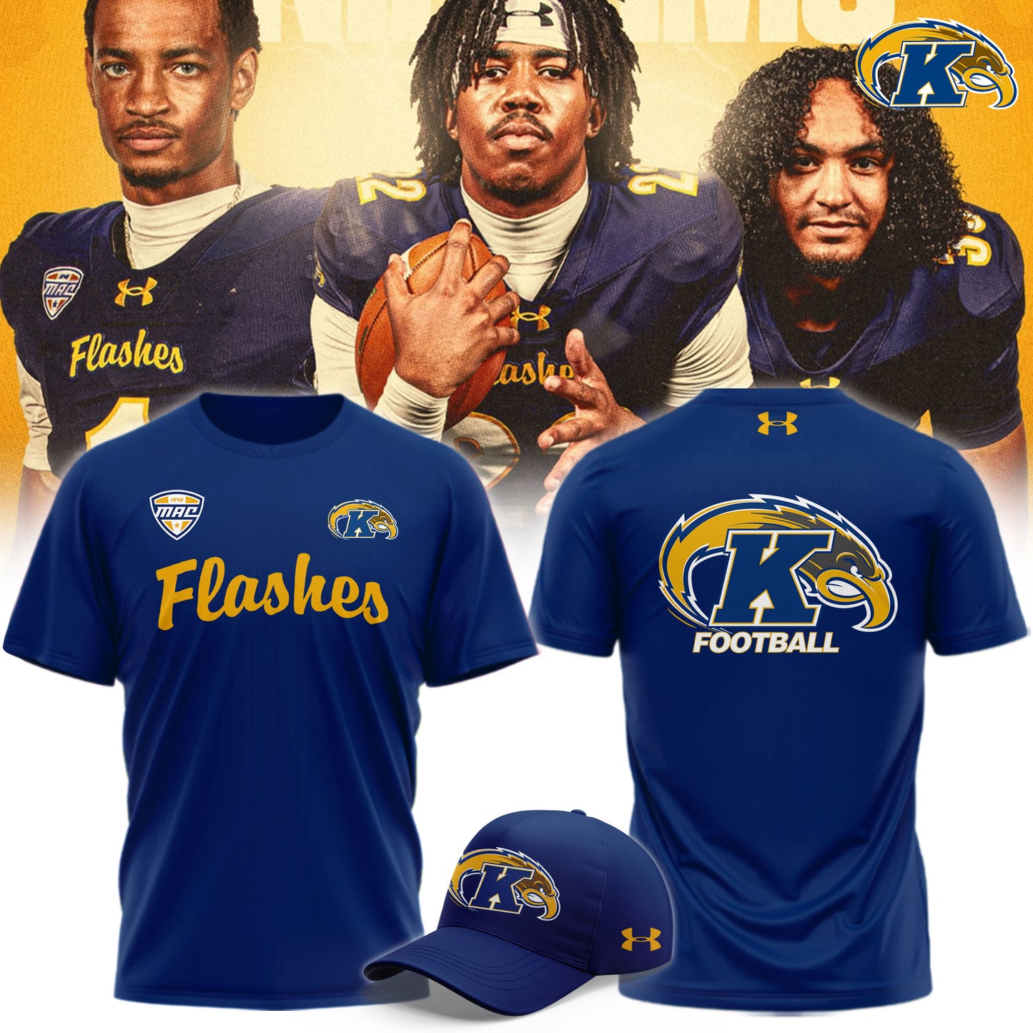 Kent State Golden Flashes Football 2026 Navy Uniform Limited Shirt