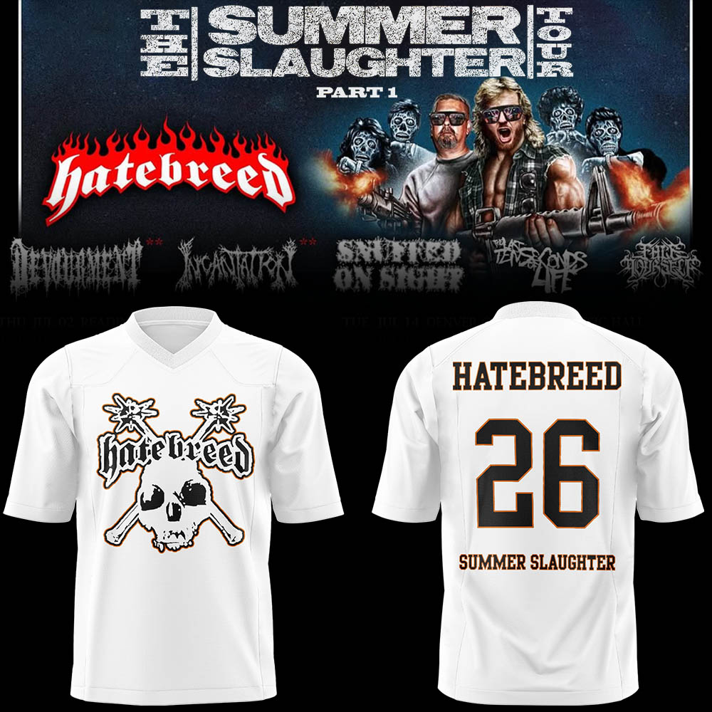 Limited Edition Summer Slaughter Tour 2026 💀⚒️ Football Jersey