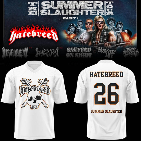 Limited Edition Summer Slaughter Tour 2026 💀⚒️ Football Jersey