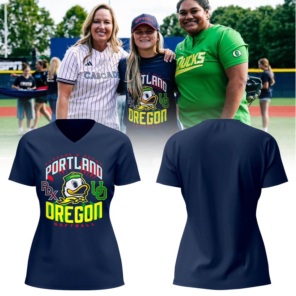 Limited Edition Cascade x Ducks Softball 🥎🦆 V-neck TShirt